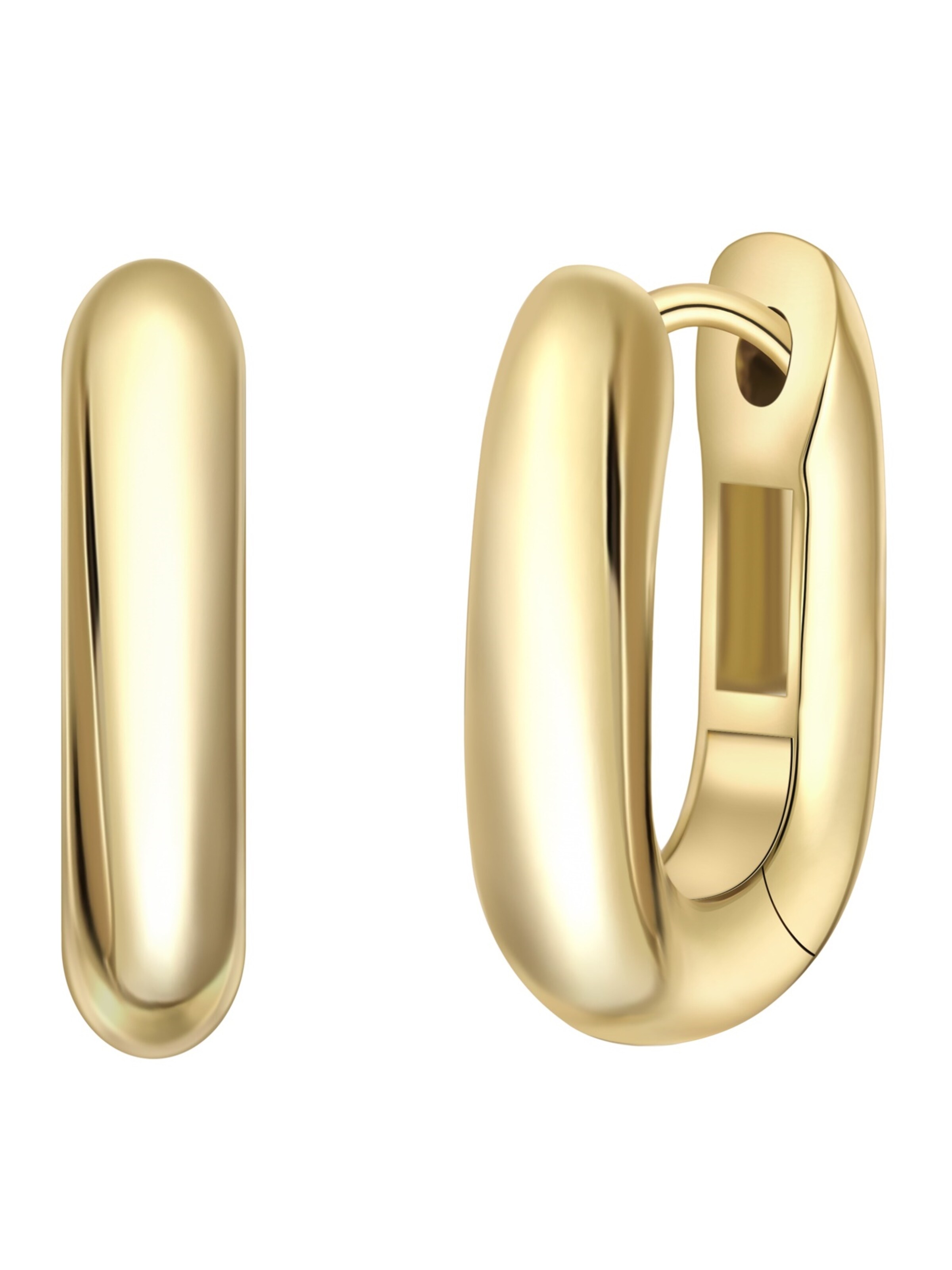 Boucles d'oreilles Yokoamii en or : devant