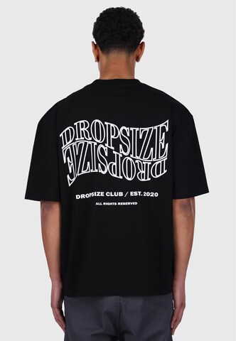 T-Shirt 'Mirrored' Dropsize en noir : devant