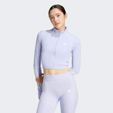 ADIDAS PERFORMANCE Спортивная кофта 'Hyperglam' в Лиловый: спереди