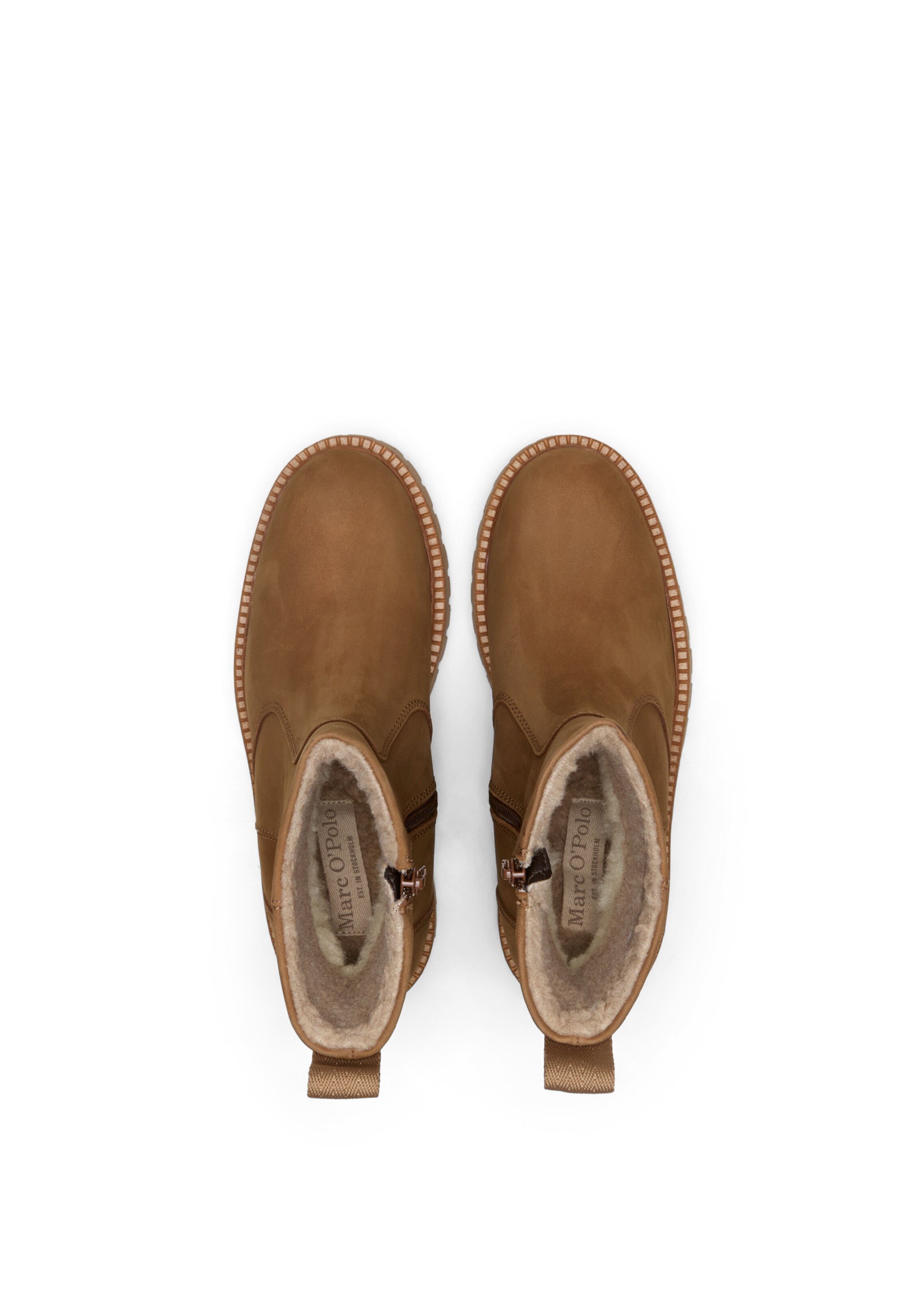 Marc O'Polo Enkellaarsjes 'Phia' in Bruin