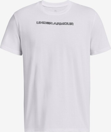 UNDER ARMOUR Performance Shirt 'LOGO' in White: front