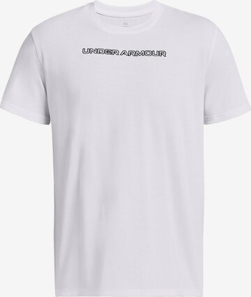 UNDER ARMOUR Funktionsshirt 'LOGO' in Weiß: predná strana