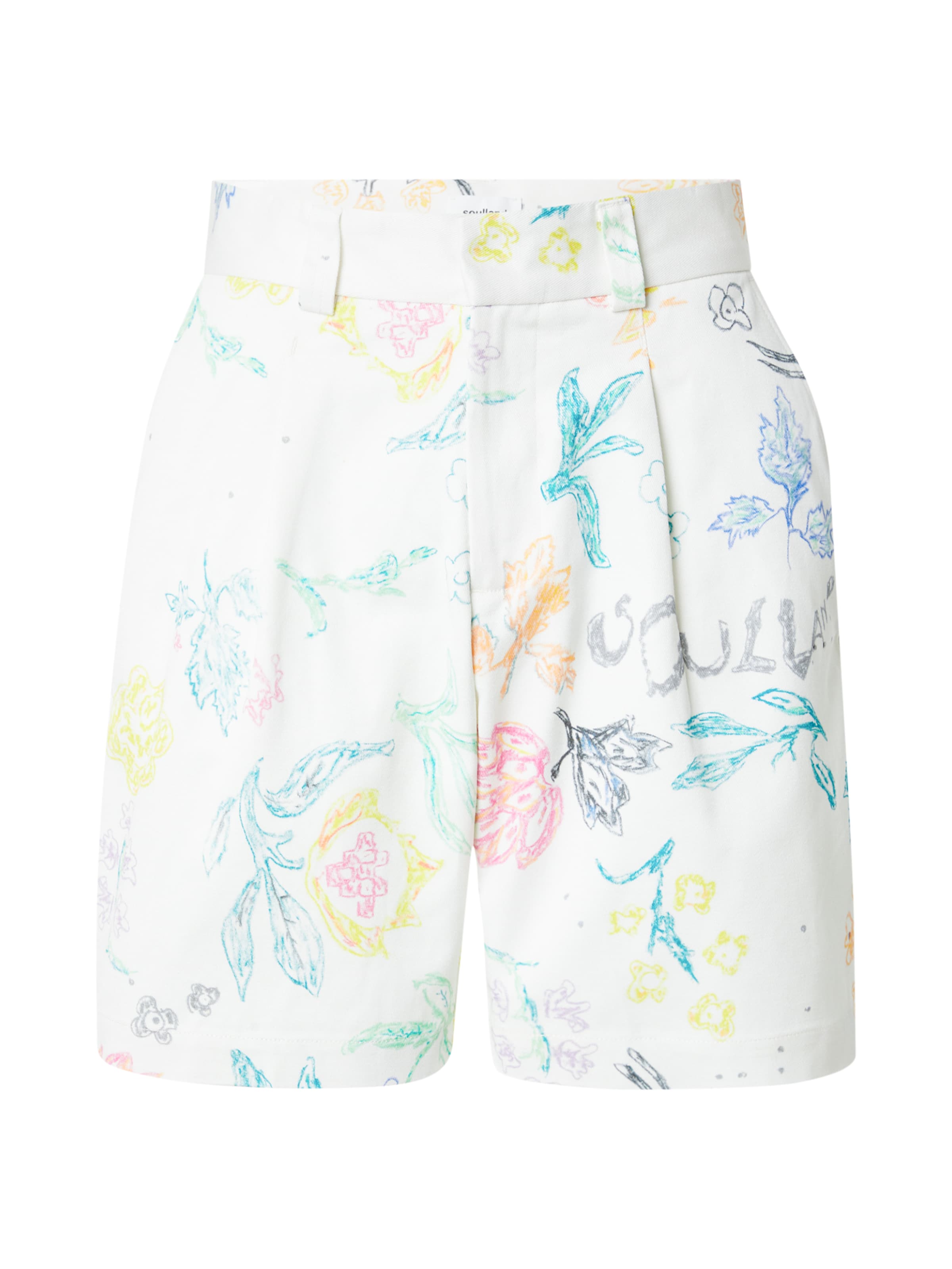 SoullandLoosefit Hlače s naborima 'MARTY' - bijela boja: prednji dio