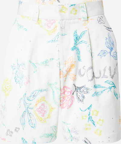 Soulland Hlače s naborima 'MARTY' u tirkiz / žuta / narančasta / bijela, Pregled proizvoda