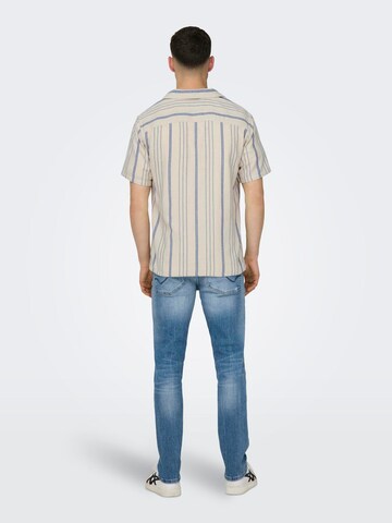Only & Sons Regular fit Overhemd 'TREV' in Wit