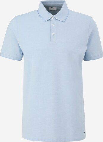 s.Oliver BLACK LABEL Poloshirt in Blau: predná strana