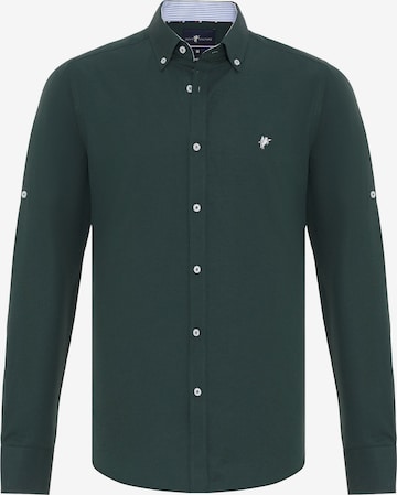 DENIM CULTURE Button Up Shirt 'Erling' in Green: front