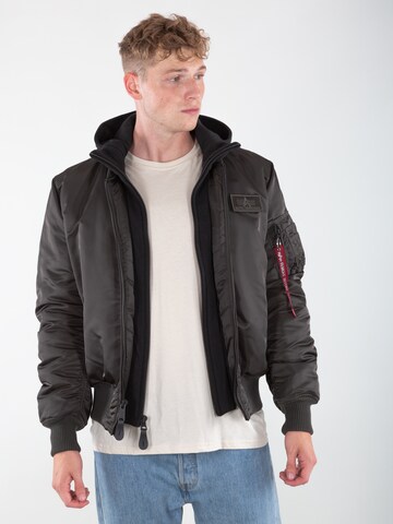 ALPHA INDUSTRIES Kevad-sügisjope 'MA-1 D-Tec', värv roheline: eest vaates