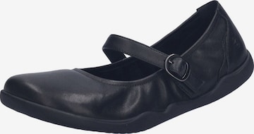 JOSEF SEIBEL Riemchenballerina in Schwarz: Vorderseite