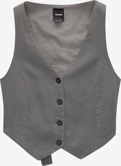 Pull&Bear Gilet de costume en gris foncé, Vue avec produit