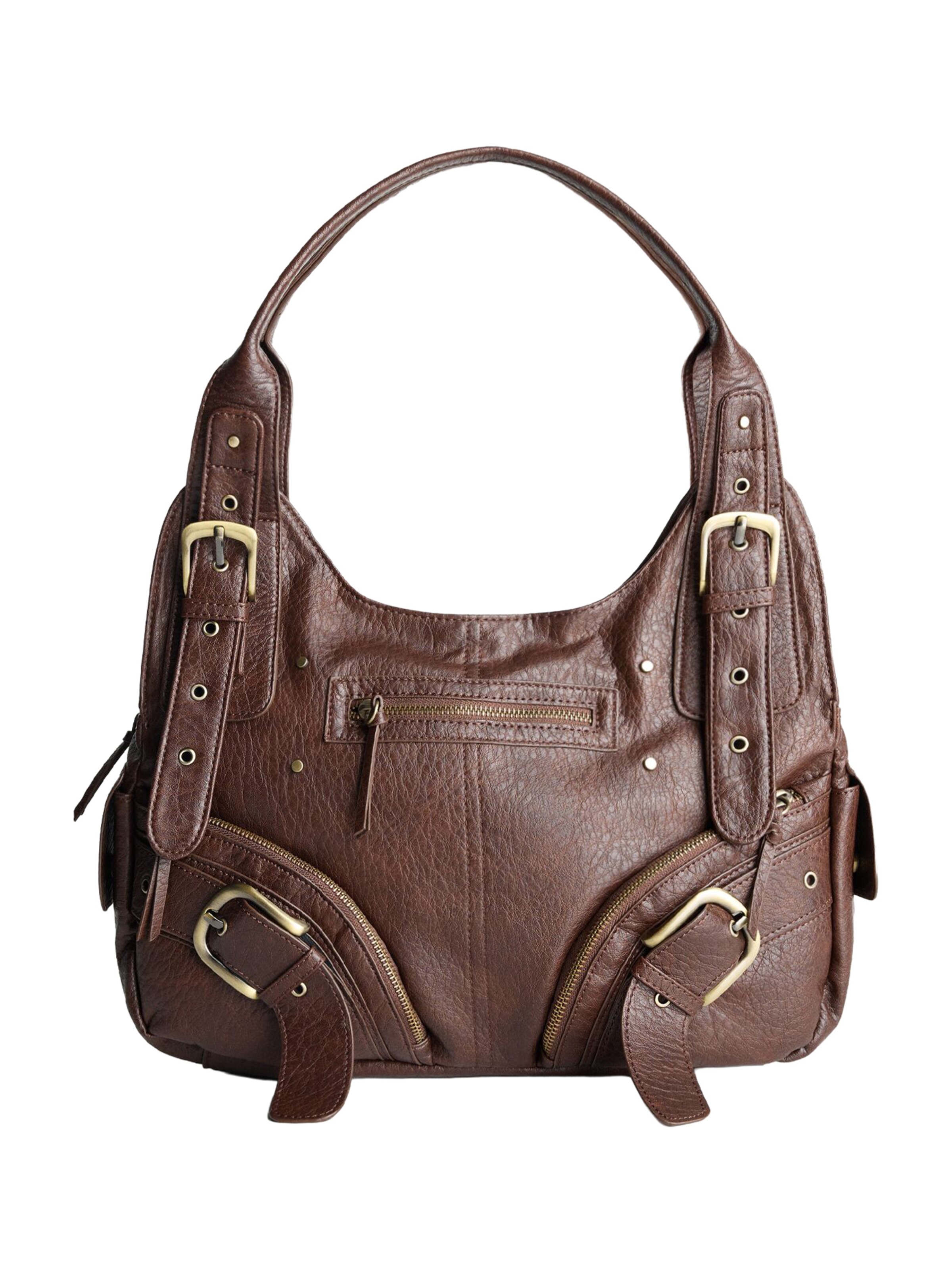 Bershka Чанта за през рамо в кафяво: отпред