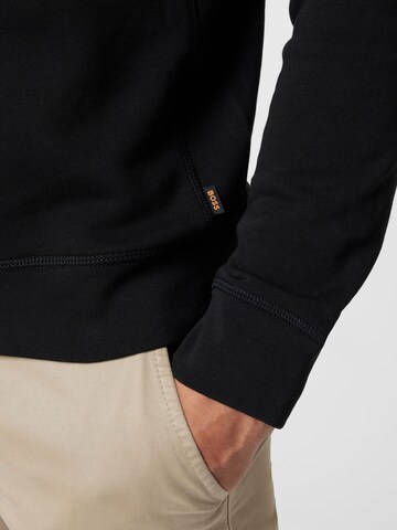 BOSS Orange Sweatshirt 'Westart' in Schwarz