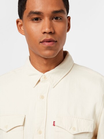 LEVI'S ® Comfort fit Button Up Shirt 'Relaxed Fit Western' in Beige