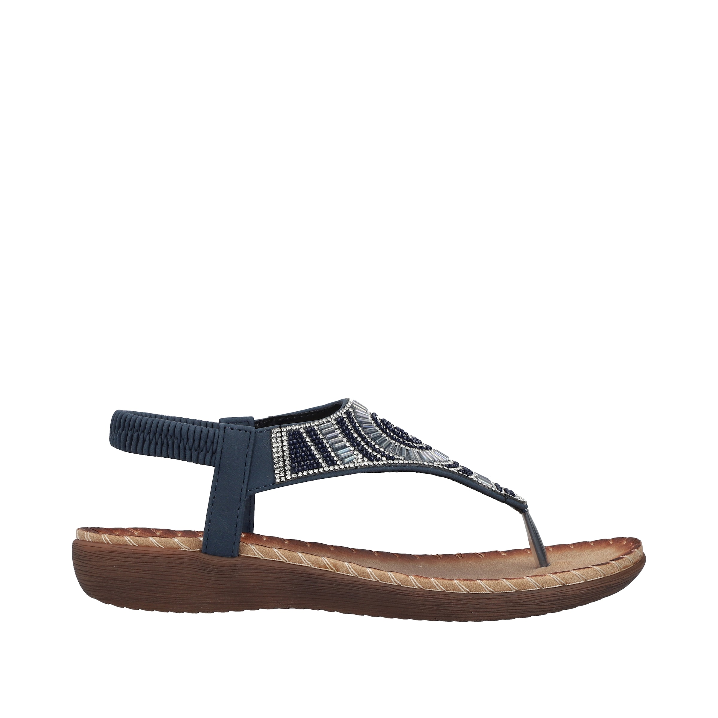 Rieker T-Bar Sandals in Blue