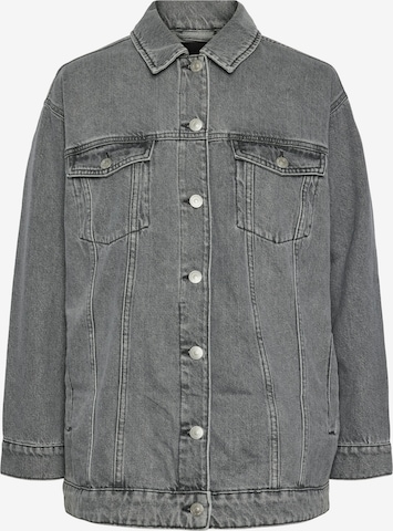 PIECES Between-Season Jacket 'Tika' in Grey: front