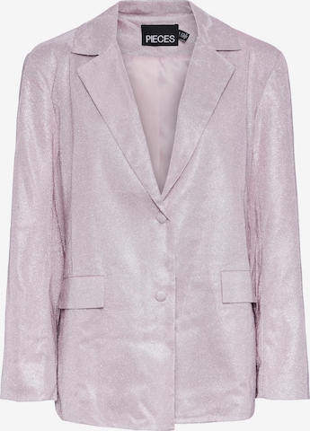 PIECES Blazer 'GLITTY' in Purple: front