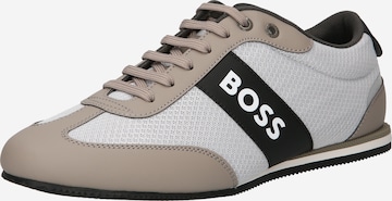 BOSS Orange Sneakers in Beige: front