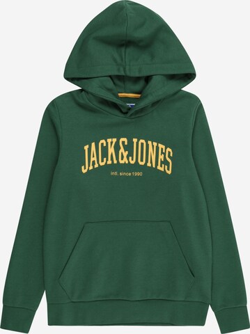 Jack & Jones Junior Суичър 'JOSH' в зелено: отпред