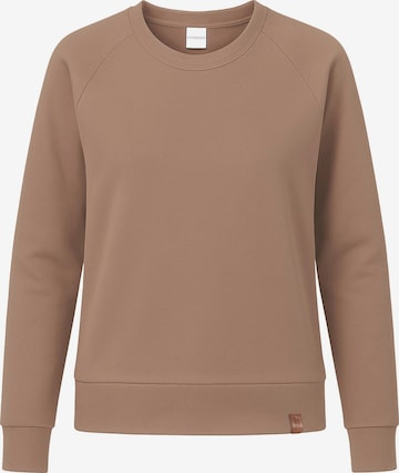 Sweat-shirt '9004' Vivisence en beige : devant
