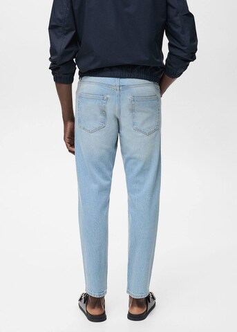 MANGO MAN Tapered Jeans 'Ben' in Blau