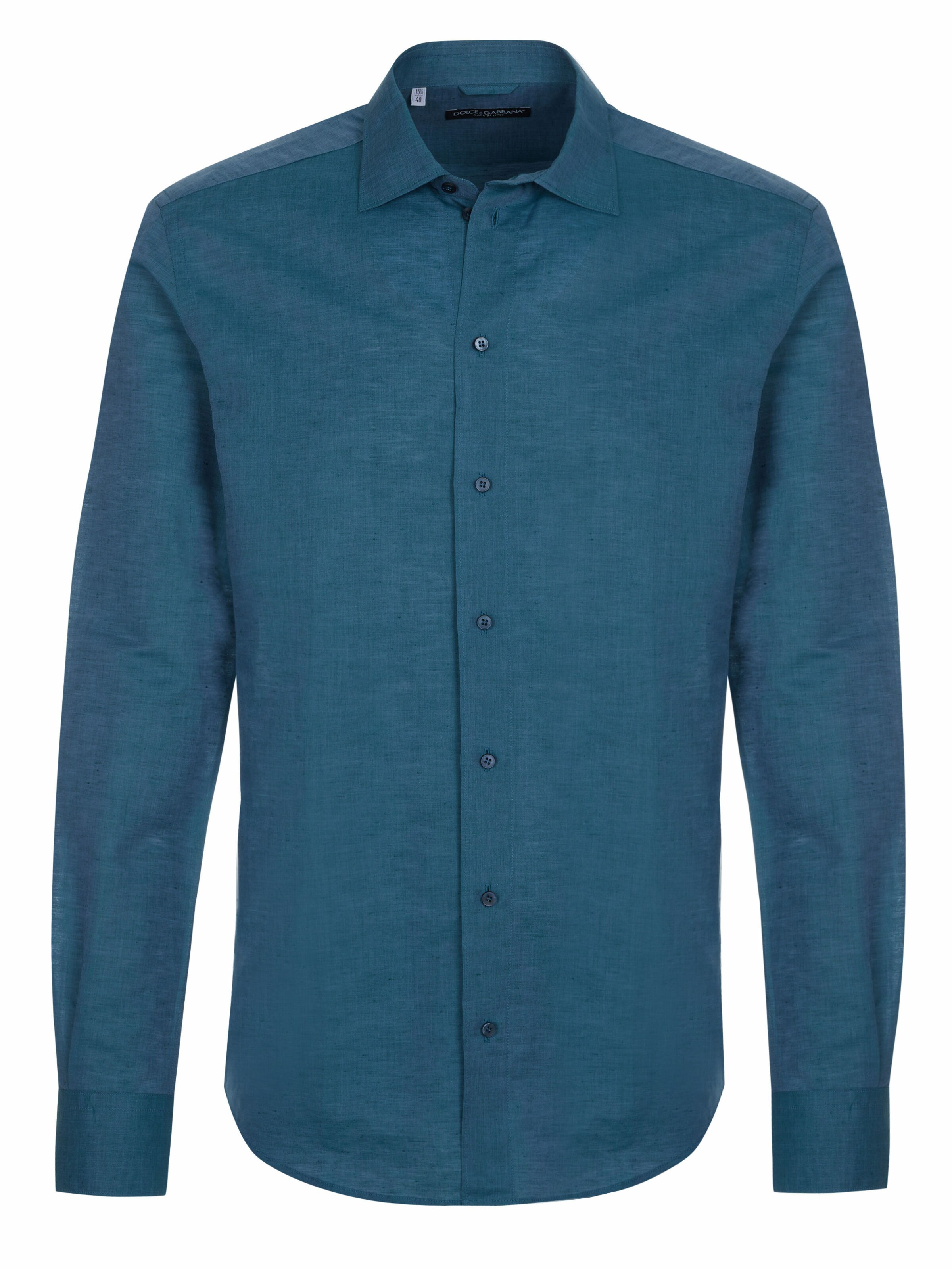 DOLCE & GABBANA Regular Fit Hemd in Blau: Vorderseite