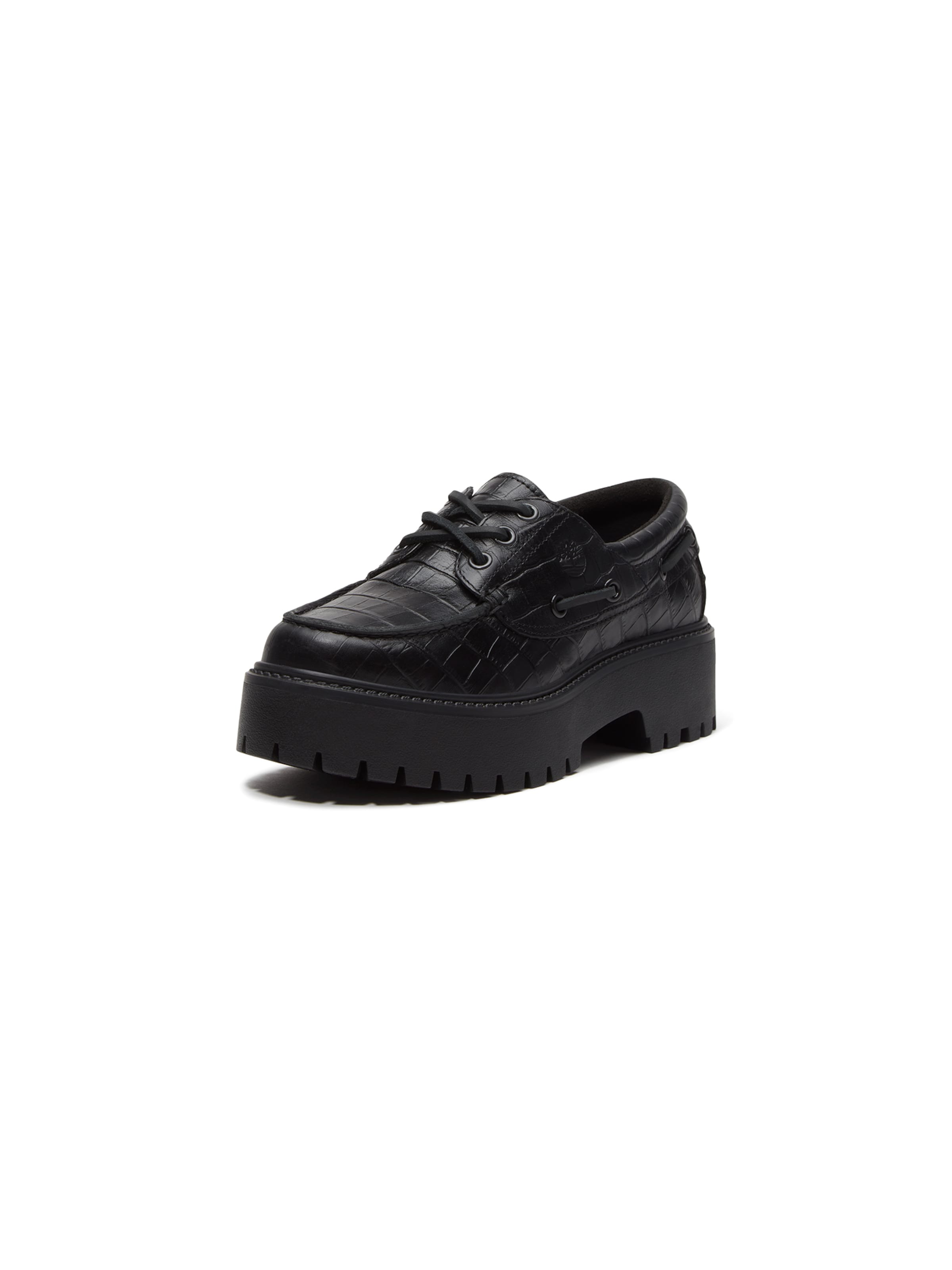 melns TIMBERLAND Kurpes ar šņorēm: no priekšpuses