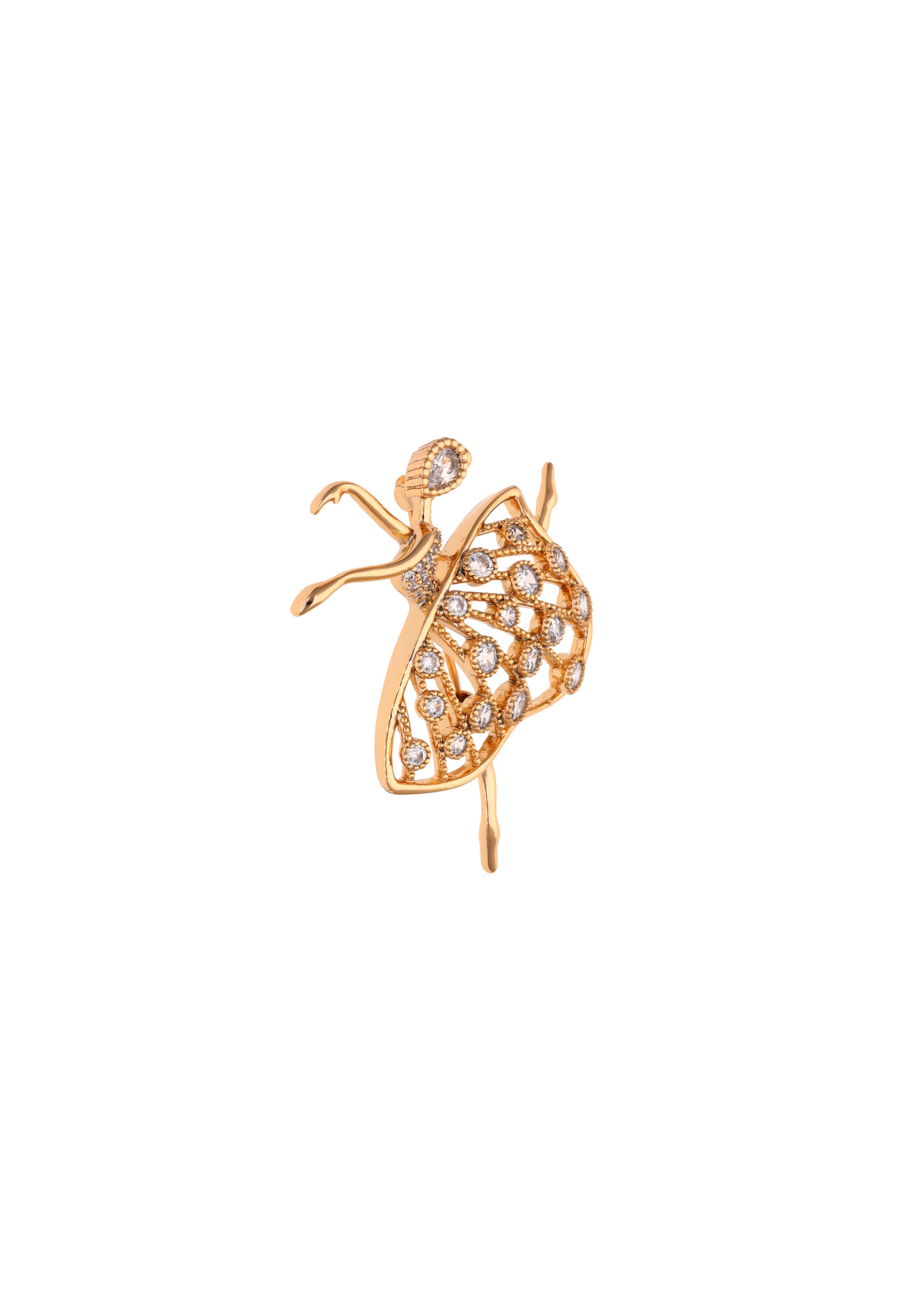 faina Brooch in Gold