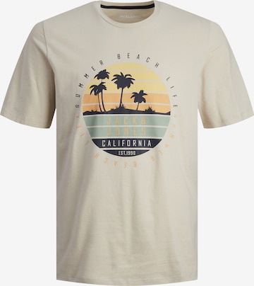 JACK & JONES T-shirt 'SUMMER VIBE' i beige