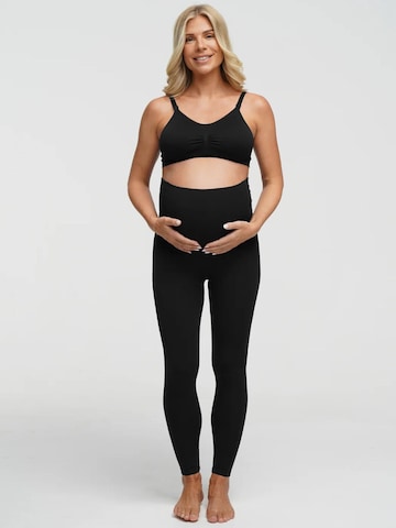 Skinny Leggings 'Seamless Umstandsleggings mit hohem Bund' cfab (formerly creamy fabrics) en noir