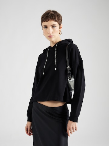 ABOUT YOU Sweatshirt in Zwart: voorkant