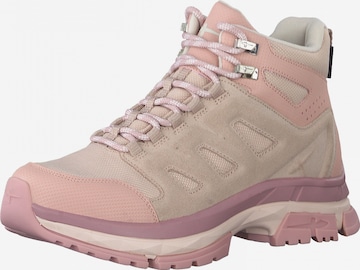TAMARIS Lace-Up Boots in Pink: front