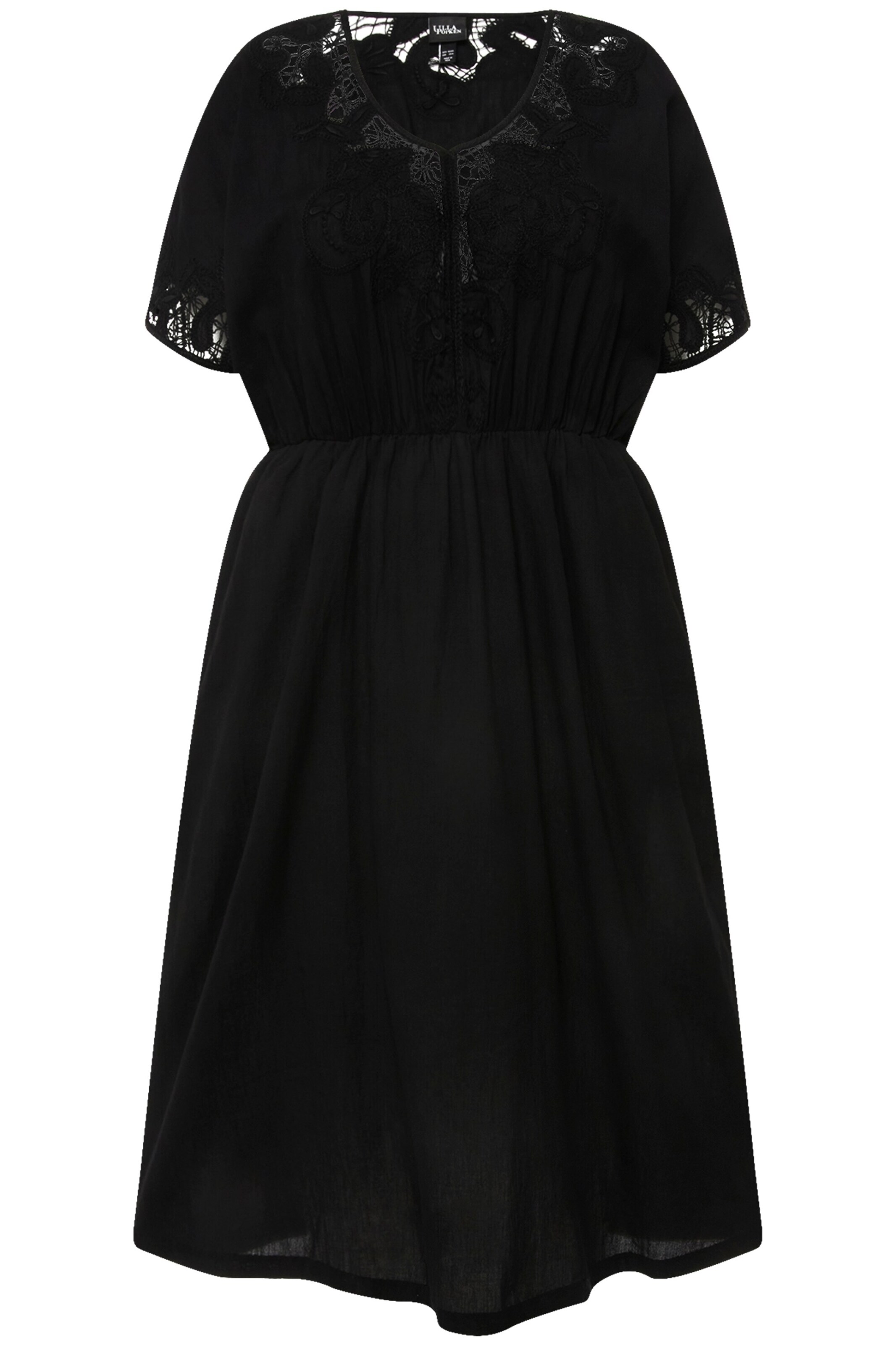 Ulla Popken Kleid in Schwarz: Vorderseite