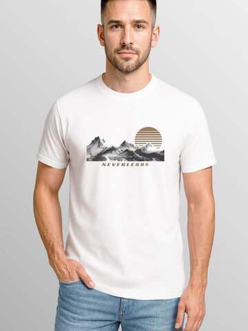 Neverless Shirt 'Mountain' in White