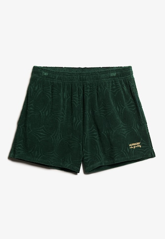 Superdry Regular Broek in Groen: voorkant