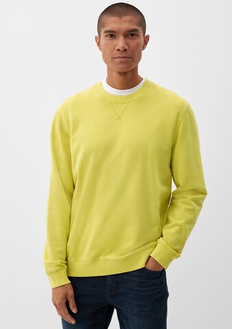 Sweat-shirt s.Oliver en jaune : devant