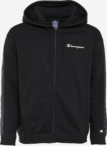 Champion Authentic Athletic Apparel Суичъри с качулка в черно: отпред