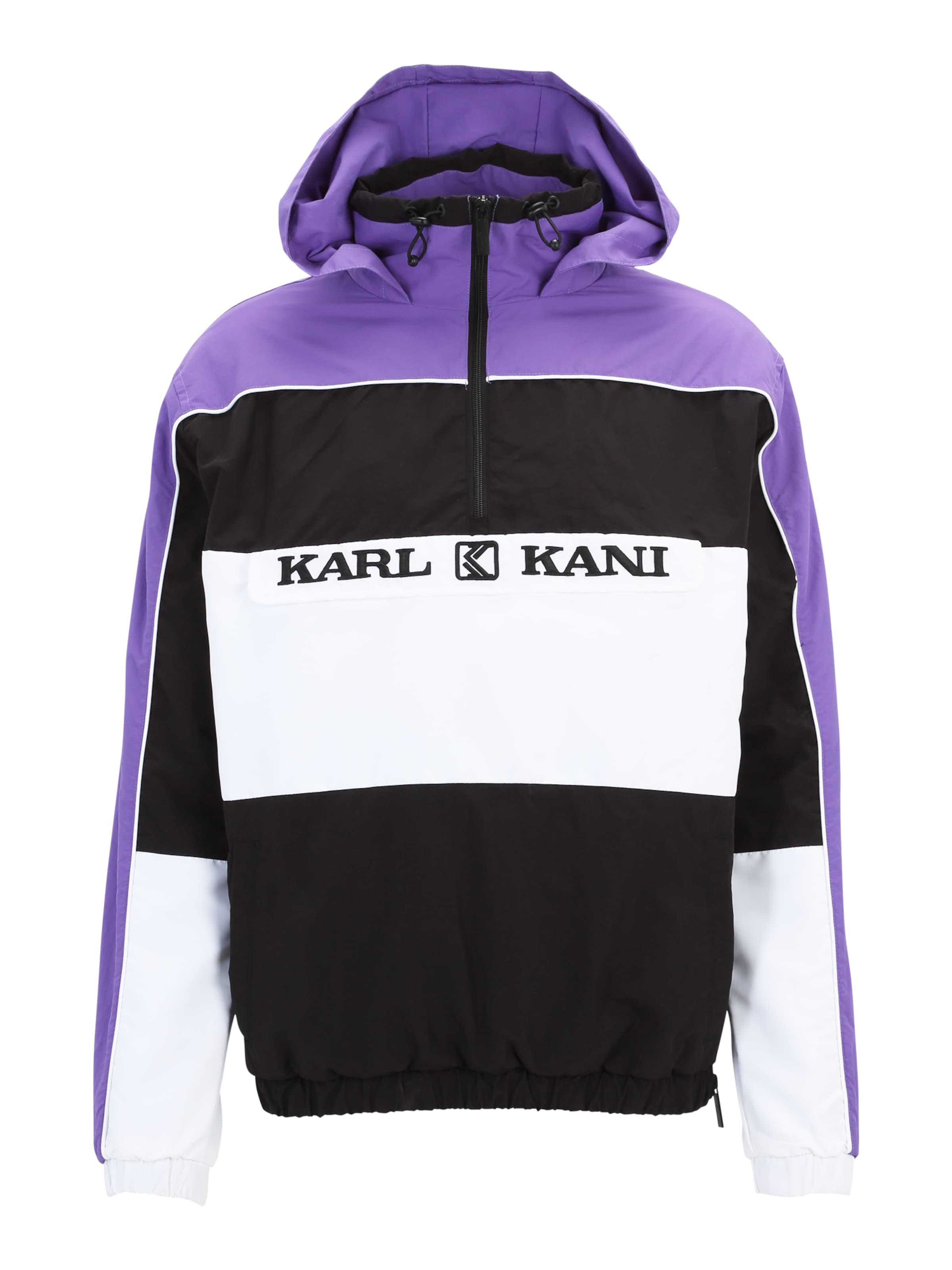 Veste mi-saison Karl Kani en violet : devant