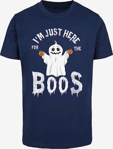 ABSOLUTE CULT Shirt 'Halloween - Boos' in Blue: front