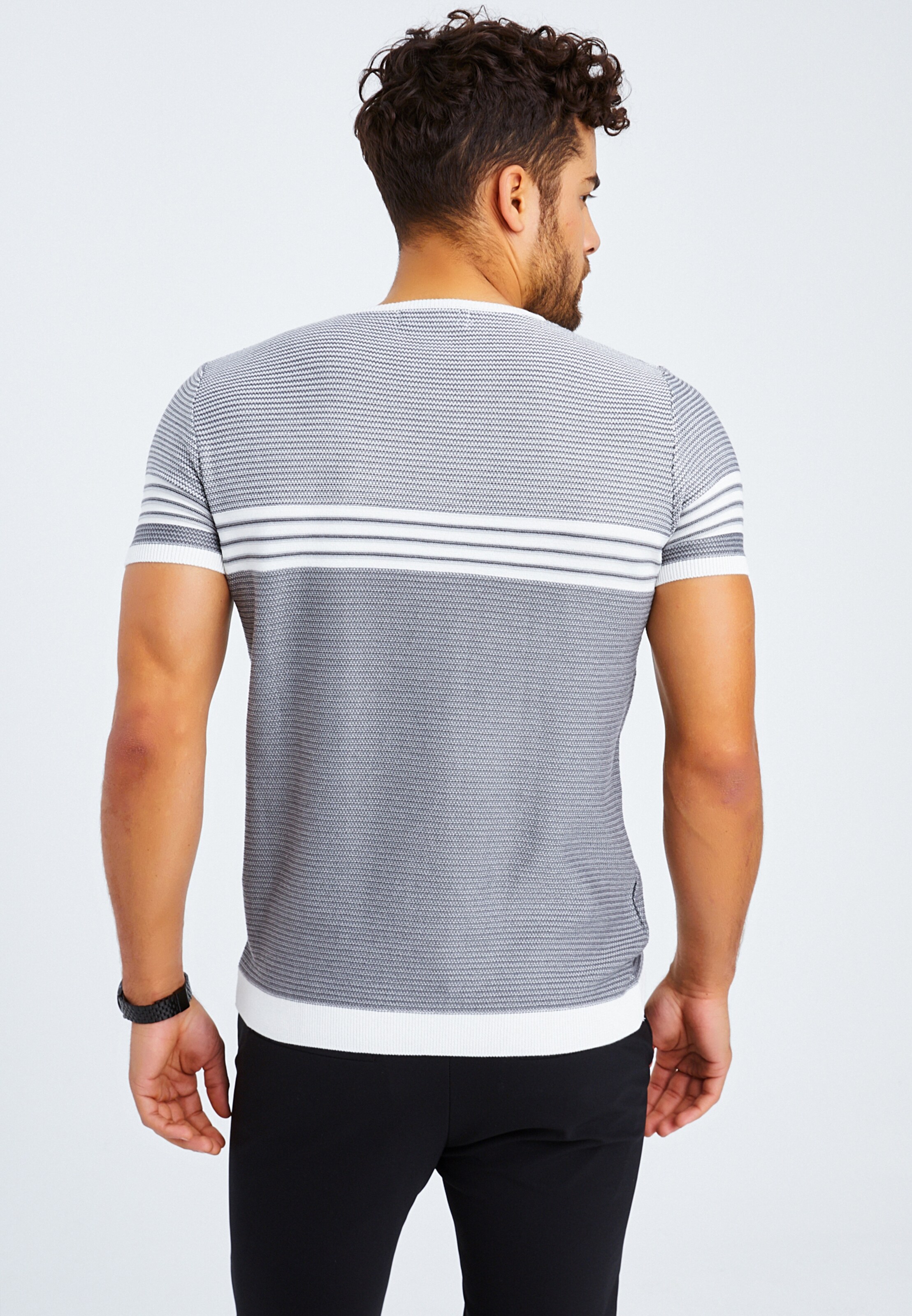 Männer Shirts Leif Nelson T-Shirt in Dunkelgrau - CG69779 Männer Shirts Leif Nelson T-Shirt in Dunkelgrau - CG69779