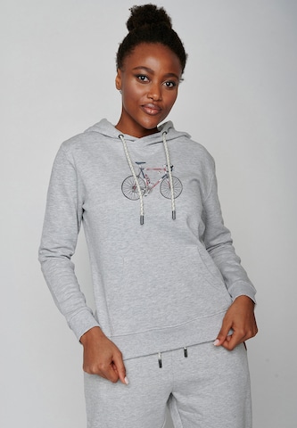 GREENBOMB Sweatshirt 'Bike Norway' in Grijs