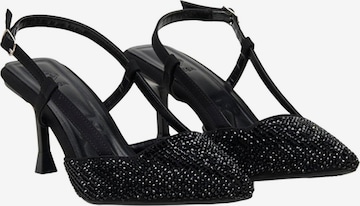 Desa Slingpumps 'Stilett' in Zwart: voorkant