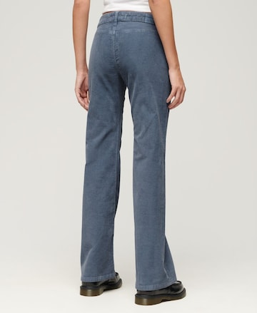 Superdry Flared Broek in Blauw