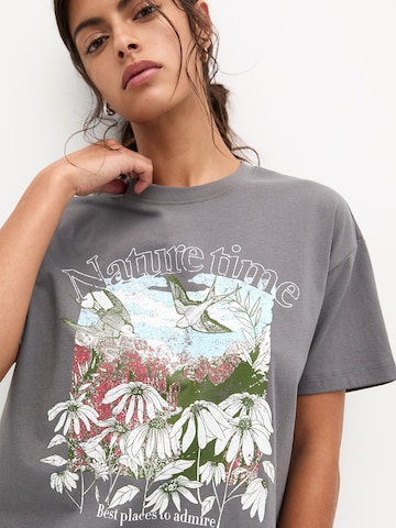 T-shirt Pull&Bear en gris