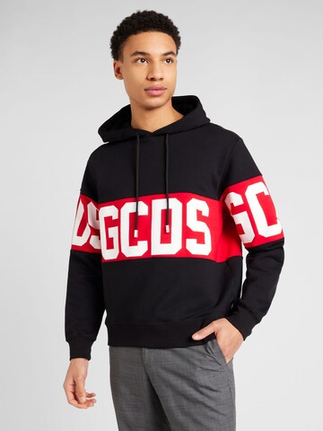 GCDS Sweatshirt in Black: front