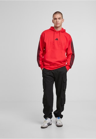 Felpa sportiva 'Essentials 3-Streifen' di ADIDAS SPORTSWEAR in rosso