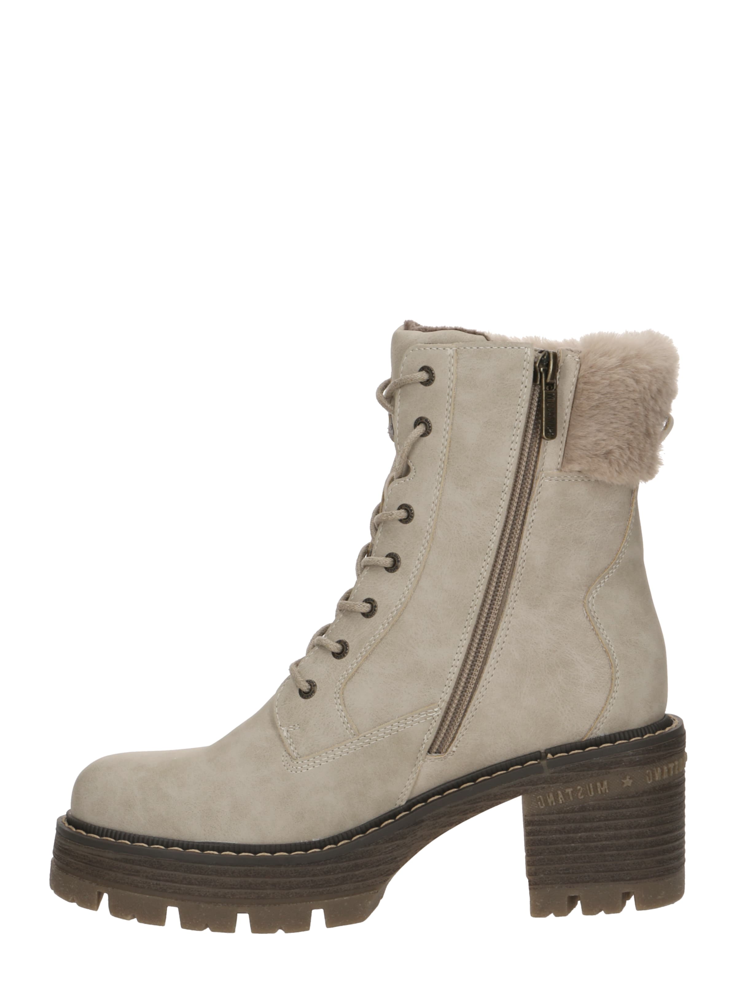 MUSTANG Stövlett med snörning i grå