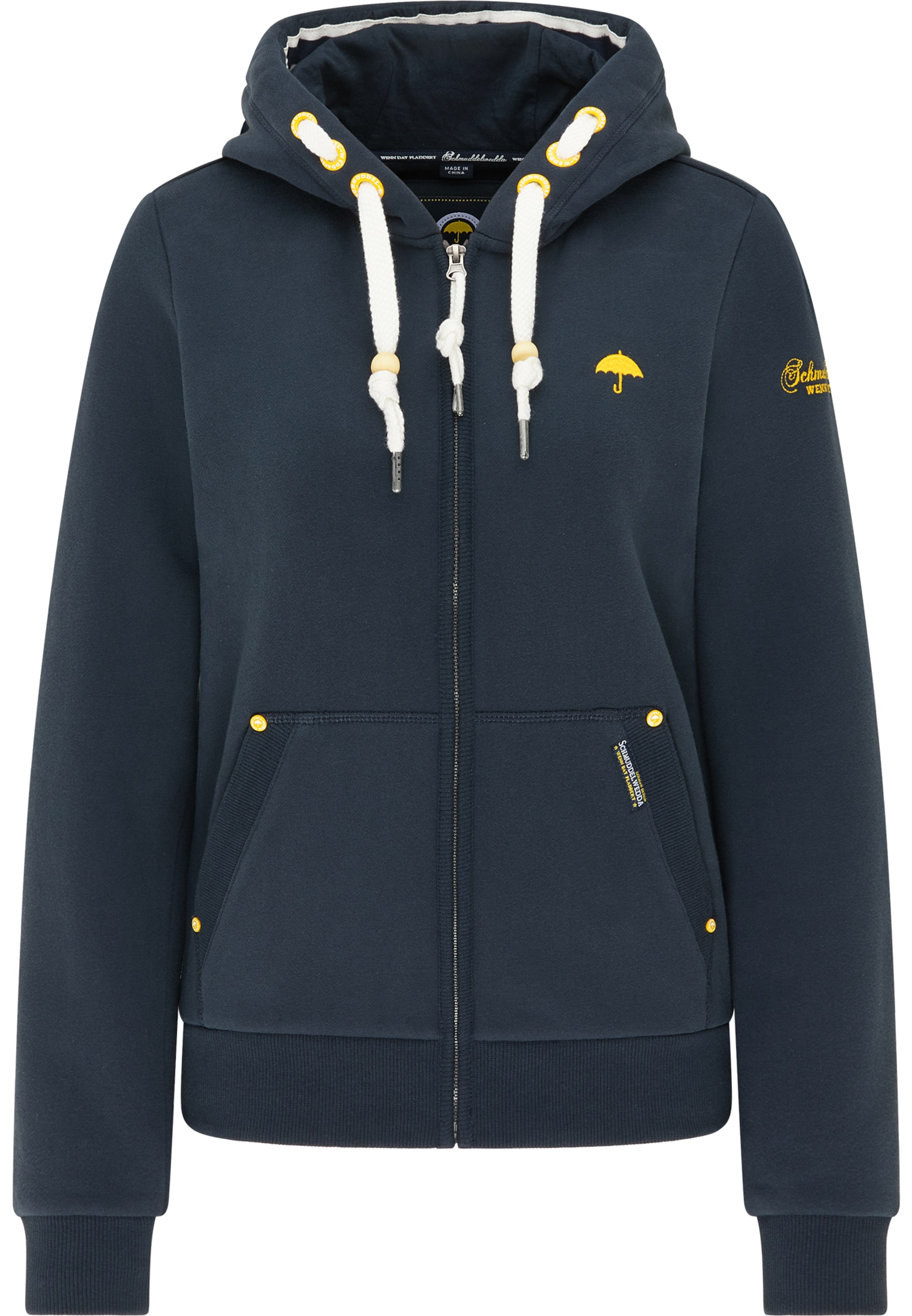 Frauen Sweat Schmuddelwedda Sweatjacke in Marine - HF80190 Frauen Sweat Schmuddelwedda Sweatjacke in Marine - HF80190