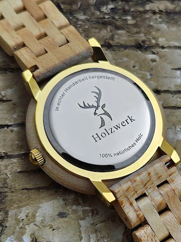Holzwerk - Reloj analógico 'FREITAL' en marrón