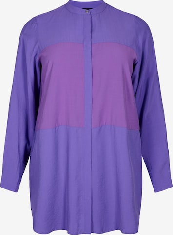 Zizzi Bluse 'Xloe' i lilla: forside