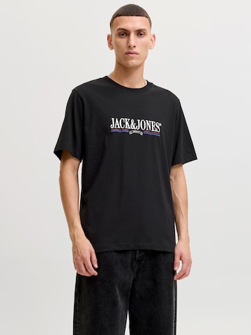 Maglietta 'JORFREDERIKSBERG' di JACK & JONES in nero: frontale